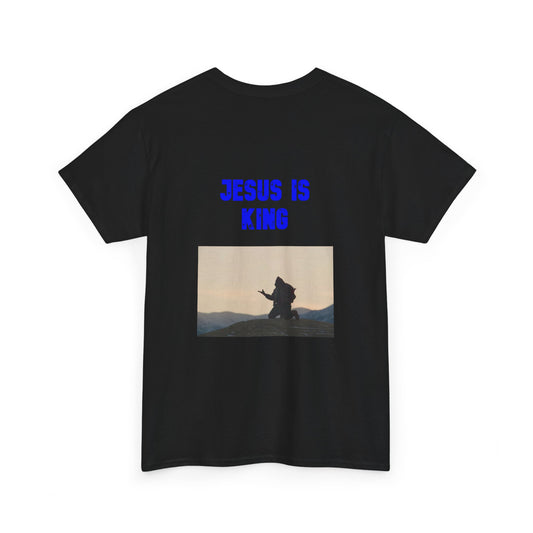 Back Design Jesus Is King Praying Tee