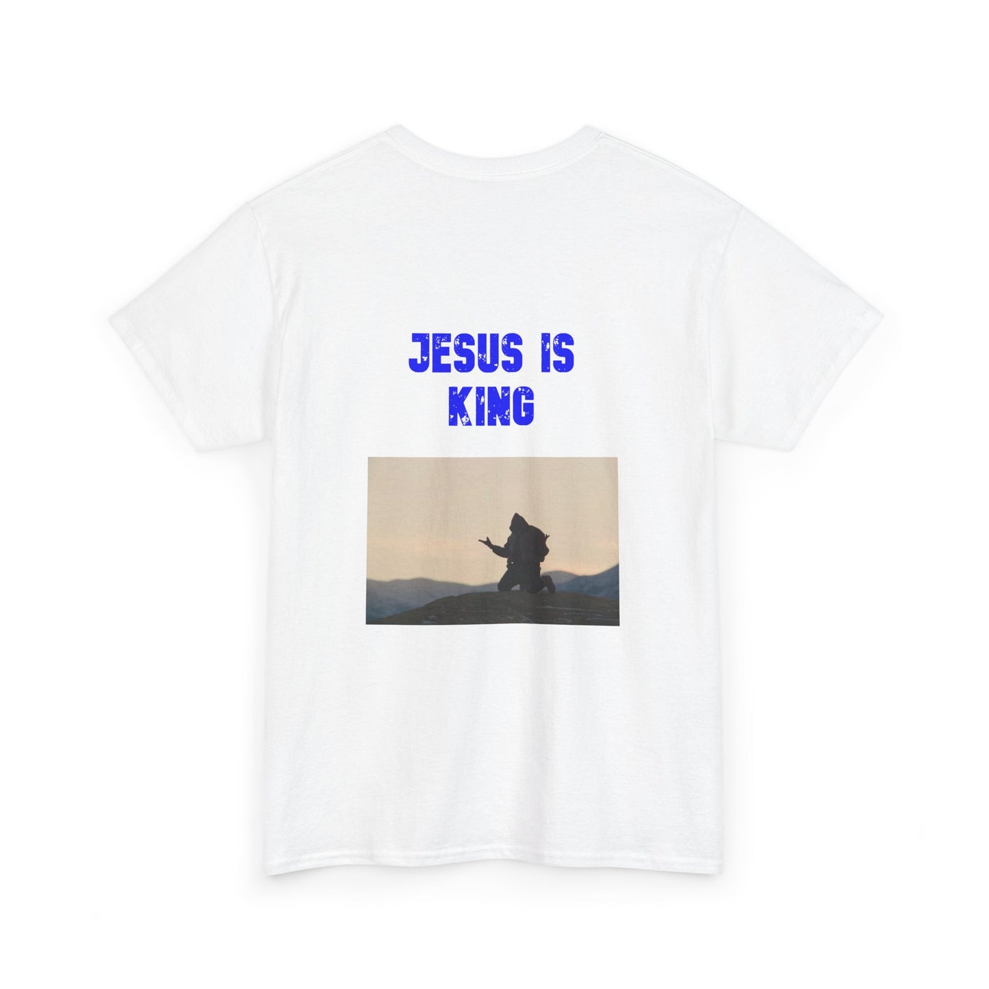 Back Design Jesus Is King Praying Tee